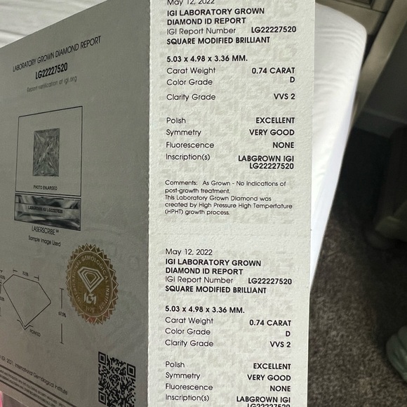 Engagement wedding ring set gold diamonds - Picture 14 of 16